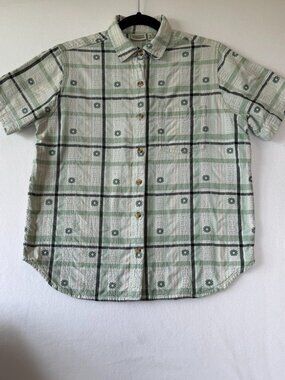 Vintage Y2K Classic Elements Button‑Up Shirt – Men’s Medium | 100% Cotton